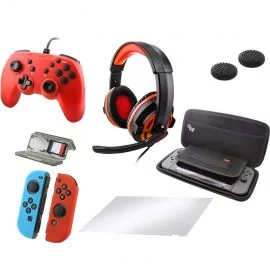 Kit d'accessoires pour jeux Nintendo Switch Starter Wheel Grip