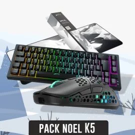 Un Pack gamer complet FULL RGB avec clavier souris tapis et casque pour les  joueurs PC !