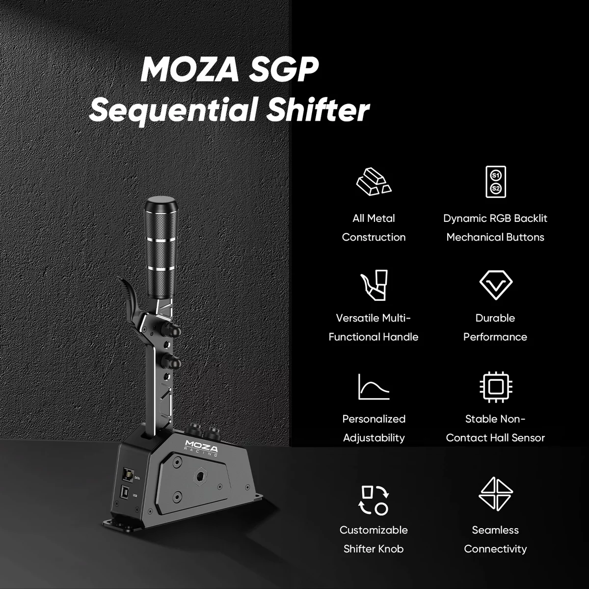 MOZA RACING HGP Shifter - Levier de vitesse SimRacing