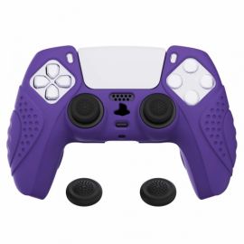 ExtremeRate - Coque Silicone Manette PS5 - Violet