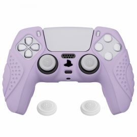 ExtremeRate - Coque Silicone Manette PS5 - Violet Pâle