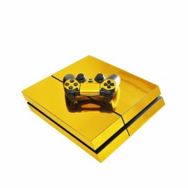 Skin Console et Manettes PS4 - Chrome Gold