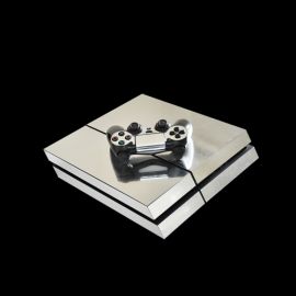 Skin Console et Manettes PS4 - Chrome Silver