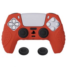 ExtremeRate - Coque Silicone Manette PS5 - Rouge