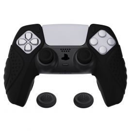 ExtremeRate - Coque Silicone Manette PS5 - Noir V4